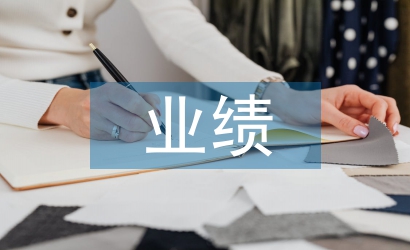 個人業績述職報告